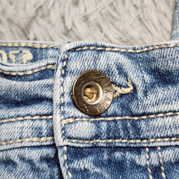 TK Axel Jeans Mens Size 36x30 Blue Denim Stretch Light Distress Relaxed Straight - Picture 13 of 13